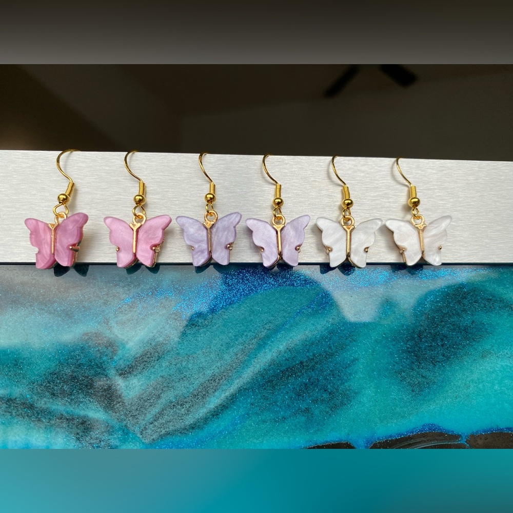 Stainless Steel Butterfly Earrings